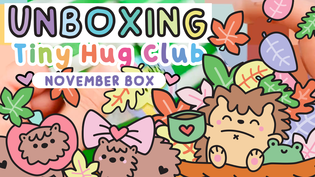 Unboxing our November Pin and Stationery Tiny Hug Club Mystery Box: Hedgehog Harvest