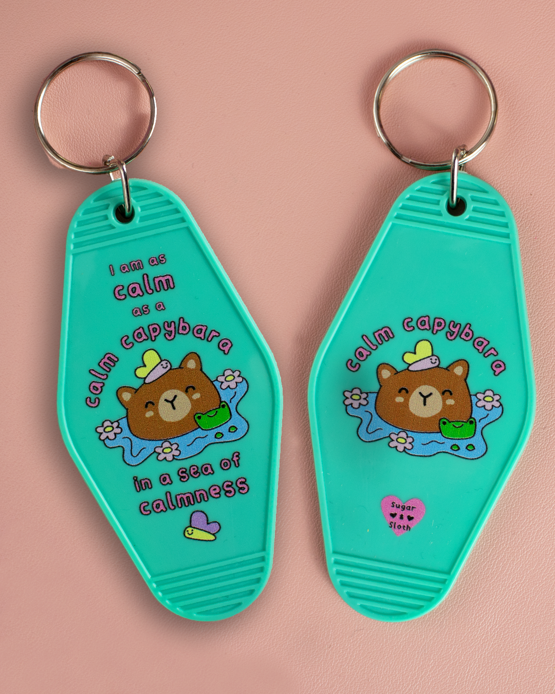 I Am As Calm As A Capybara In A Sea Of Calmness Keyring