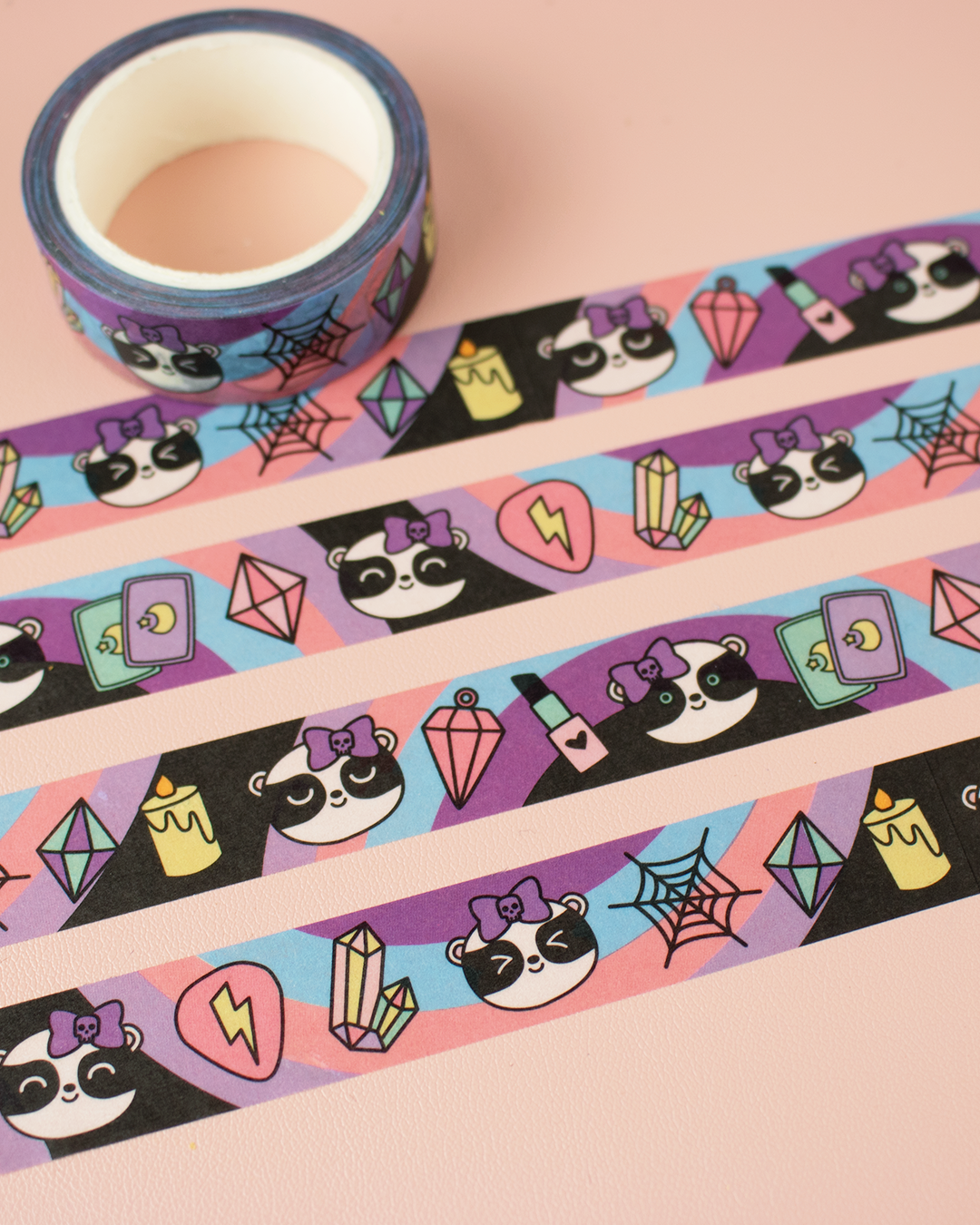 Goth Panda Washi Tape