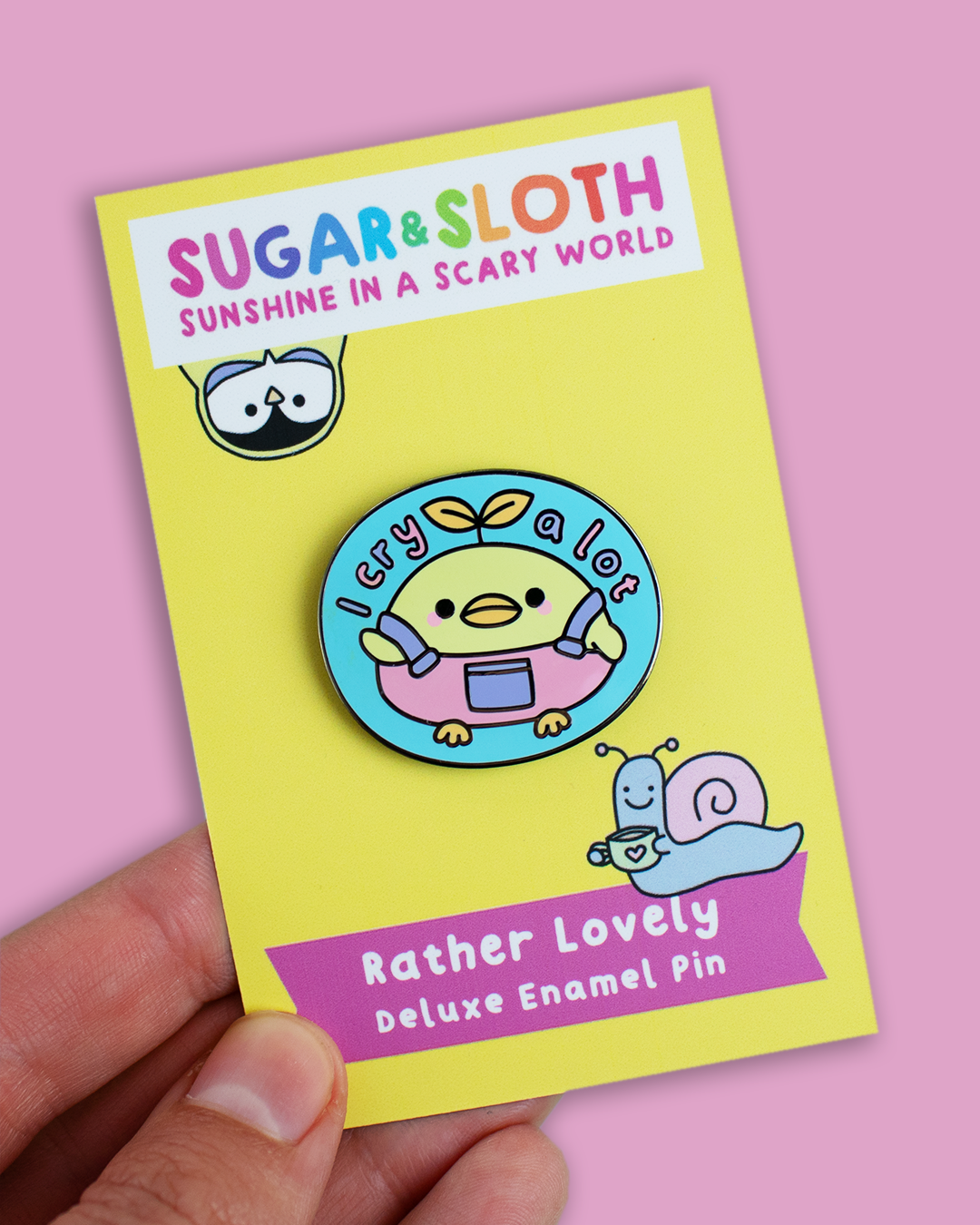 I Cry A Lot - Duck Enamel Pin
