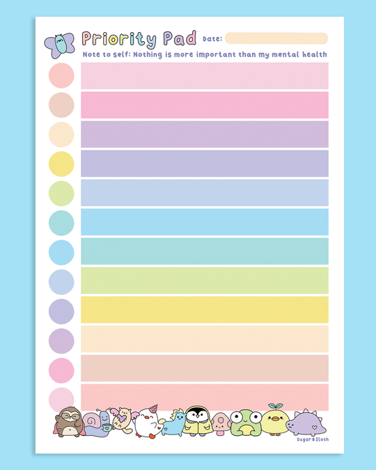 Digital Download PDF: My A4 Priority Worksheet