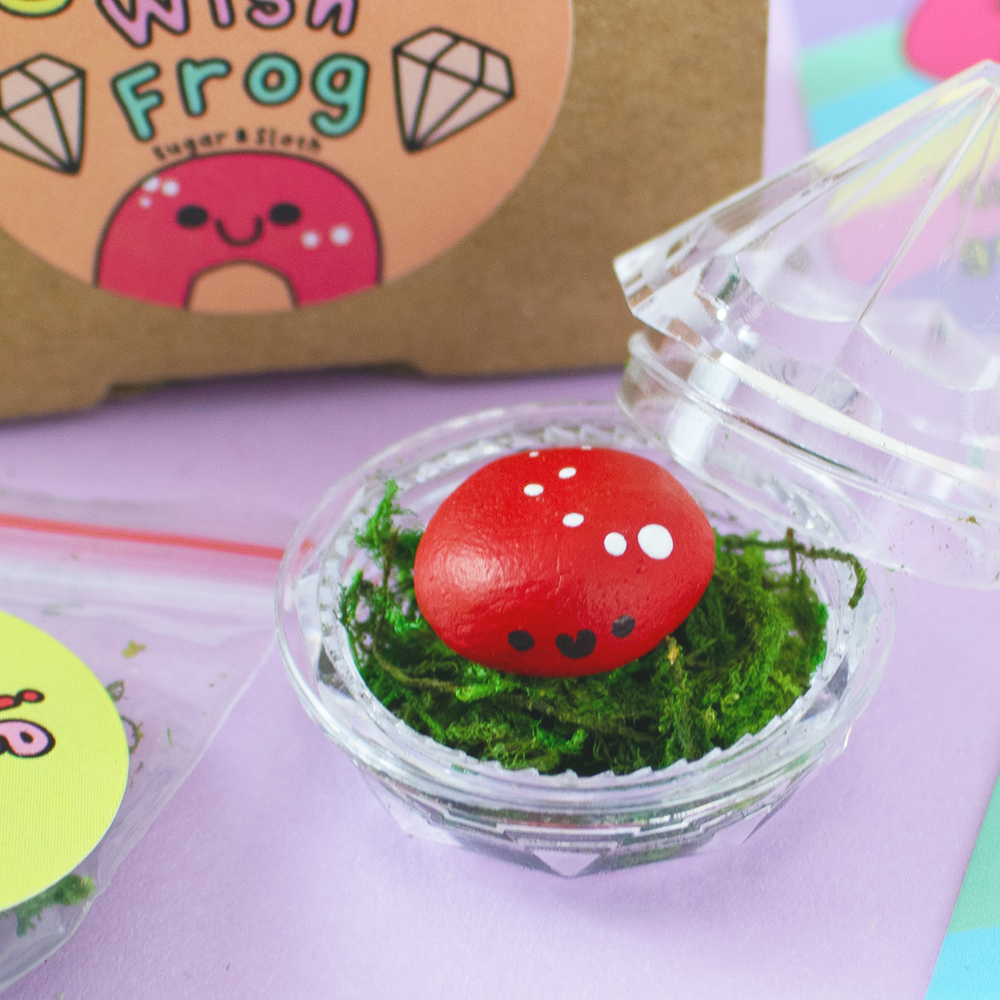 Tiny Crystal Wish Frog Kit: Red Aventurine to boost Self-Esteem & Confidence
