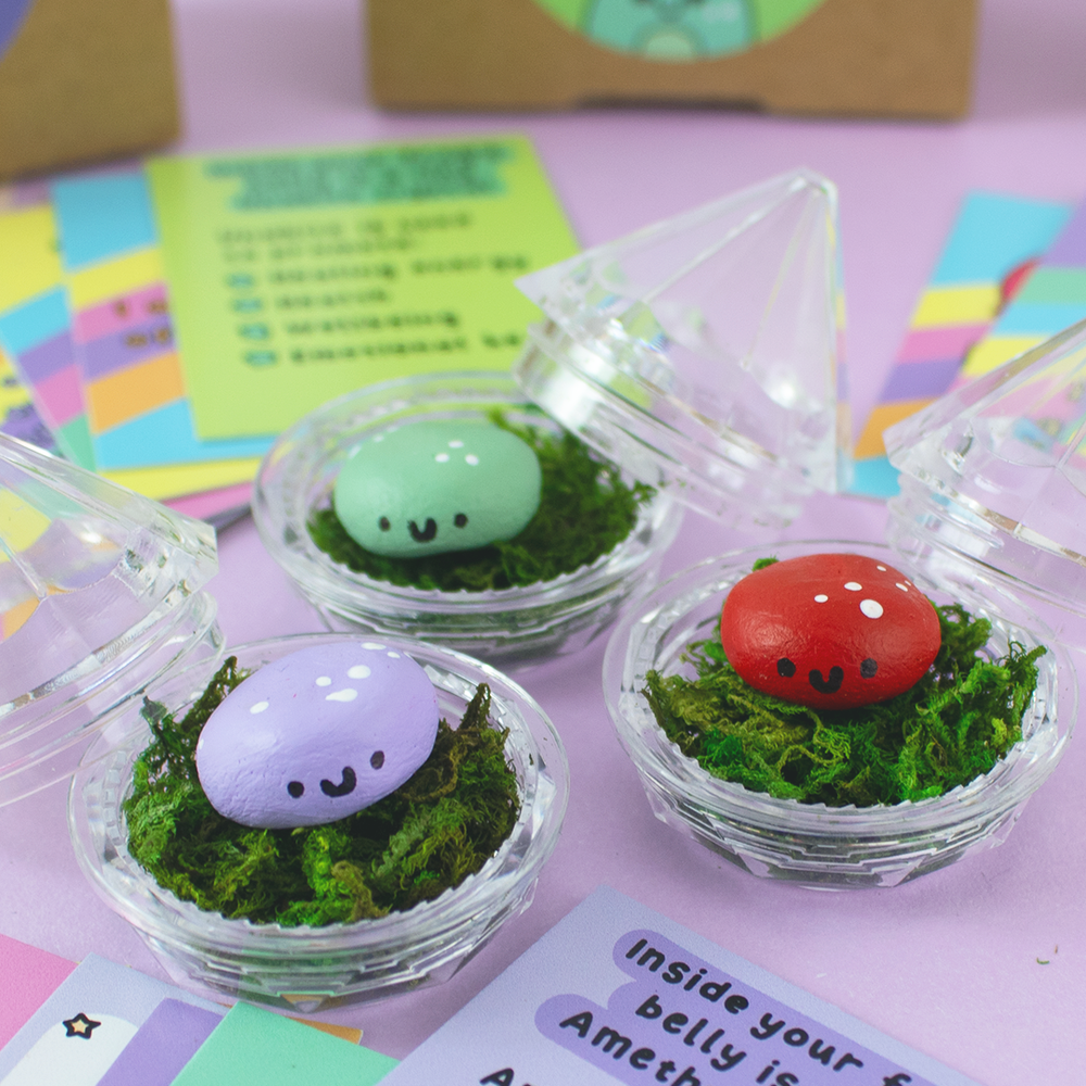 Tiny Crystal Wish Frog Kits: Set of 3