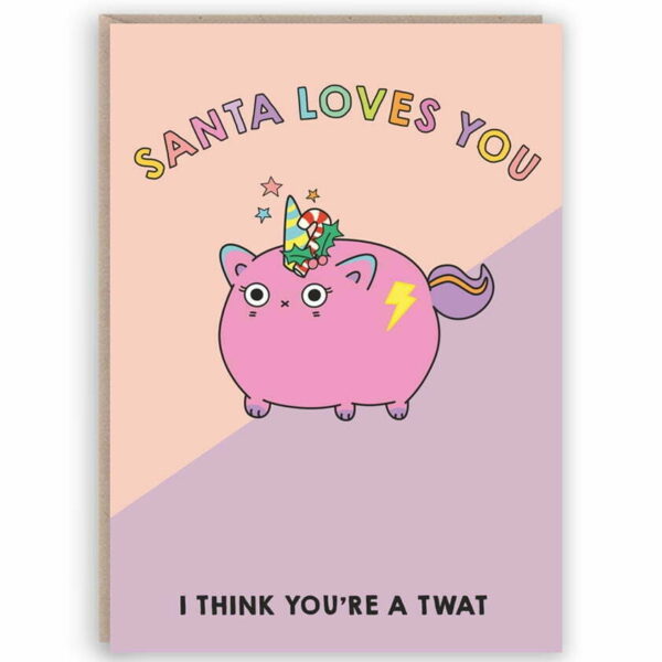 SANTA LOVES YOU CARD