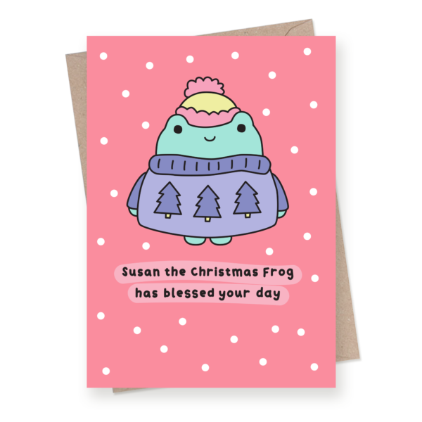 Susan The Christmas Frog Card