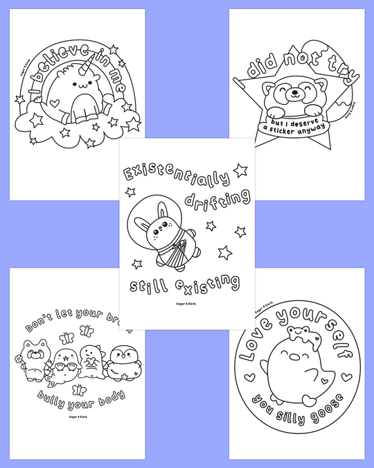 *PDF Download* Screaming is Self-Care: The Colouring Book - 40 Bold and Easy Colouring Pages - No Swear Words