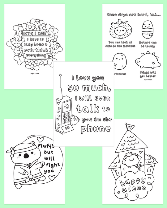 *PDF Download* Screaming is Self-Care: The Colouring Book - 40 Bold and Easy Colouring Pages - No Swear Words