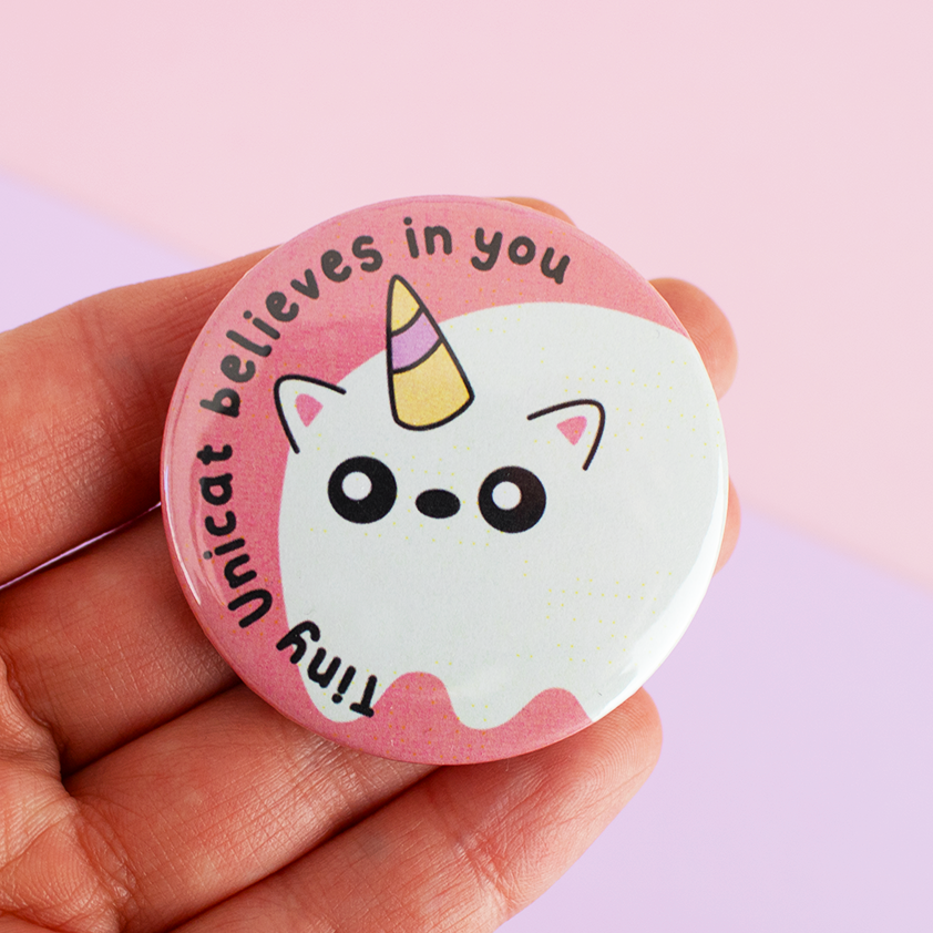 Tiny Unicat Believes In You Badge 