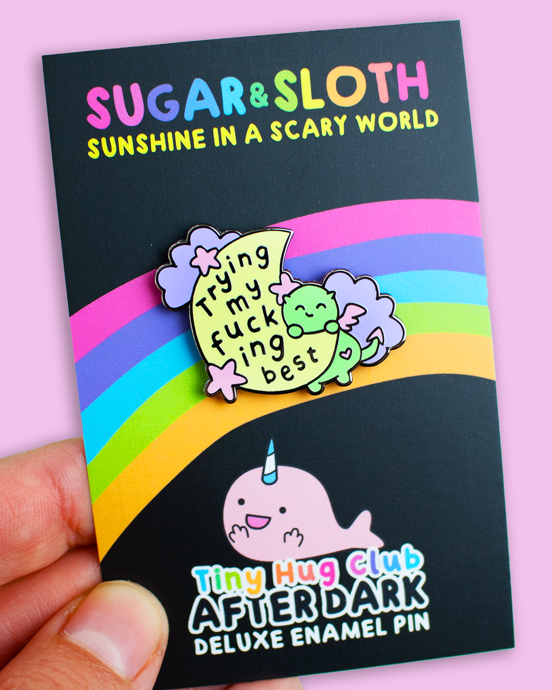 Trying My Fucking Best - Dragon Enamel Pin