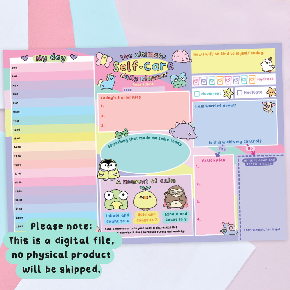 The Ultimate Self-Care Stationery Digital Download PDF Bundle