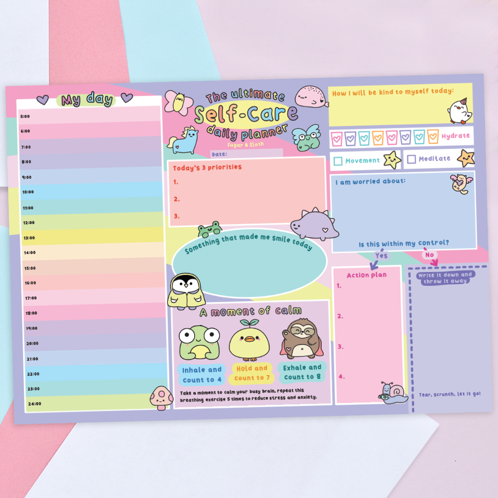 Digital Download PDF: The Ultimate Self-Care Daily Planner