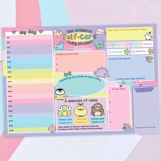 Digital Download PDF: The Ultimate Self-Care Daily Planner