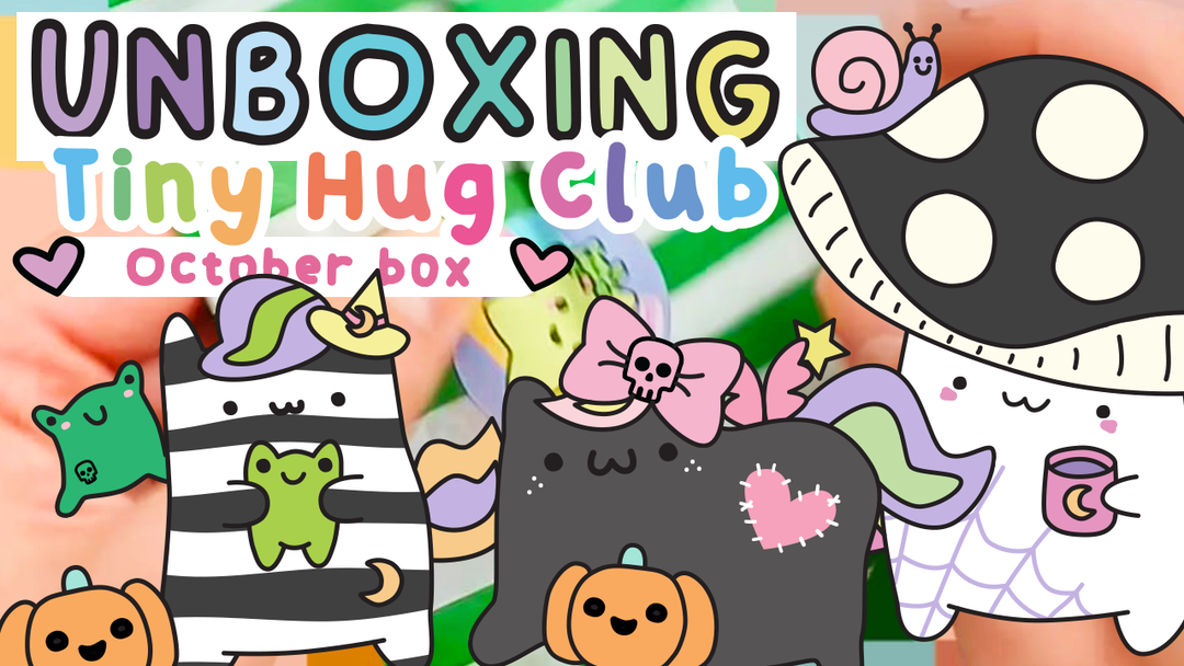 Unboxing Pastel Goth Ponies, my spooky-cutest Tiny Hug Club stationery and pin box of the year!