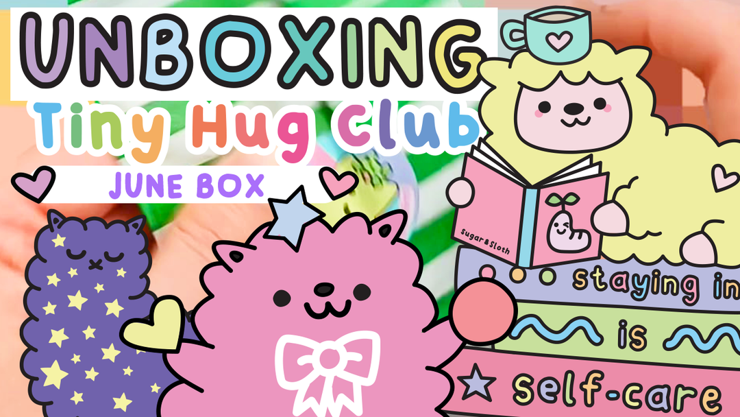 Unboxing the June Pin and Stationery Tiny Hug Club Mystery Box: Llama Library