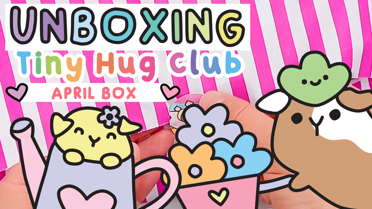 Unboxing my April Stationery and Enamel Pin Club: Guinea Pig Garden Club