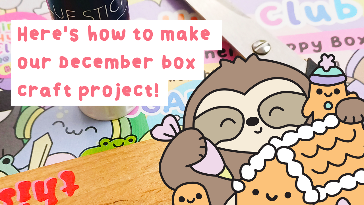 December Tiny Hug Stationery Club - Spoiler Alert: Let's make the December craft project together