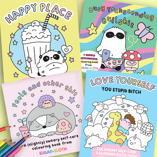 Set Of 4 Colouring Books