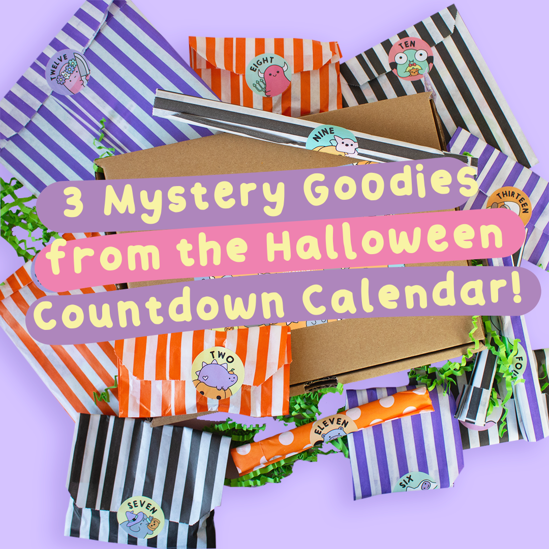 3 mystery goodies halloween countdown