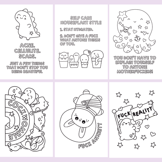 The Sweary Self-Care Bumper Colouring Book