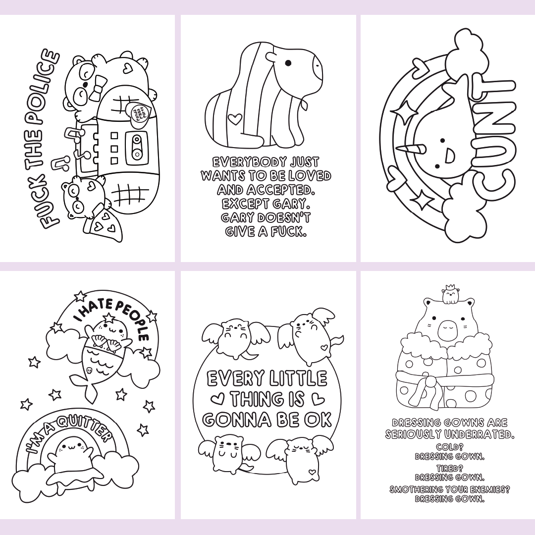 The Sweary Self-Care Bumper Colouring Book