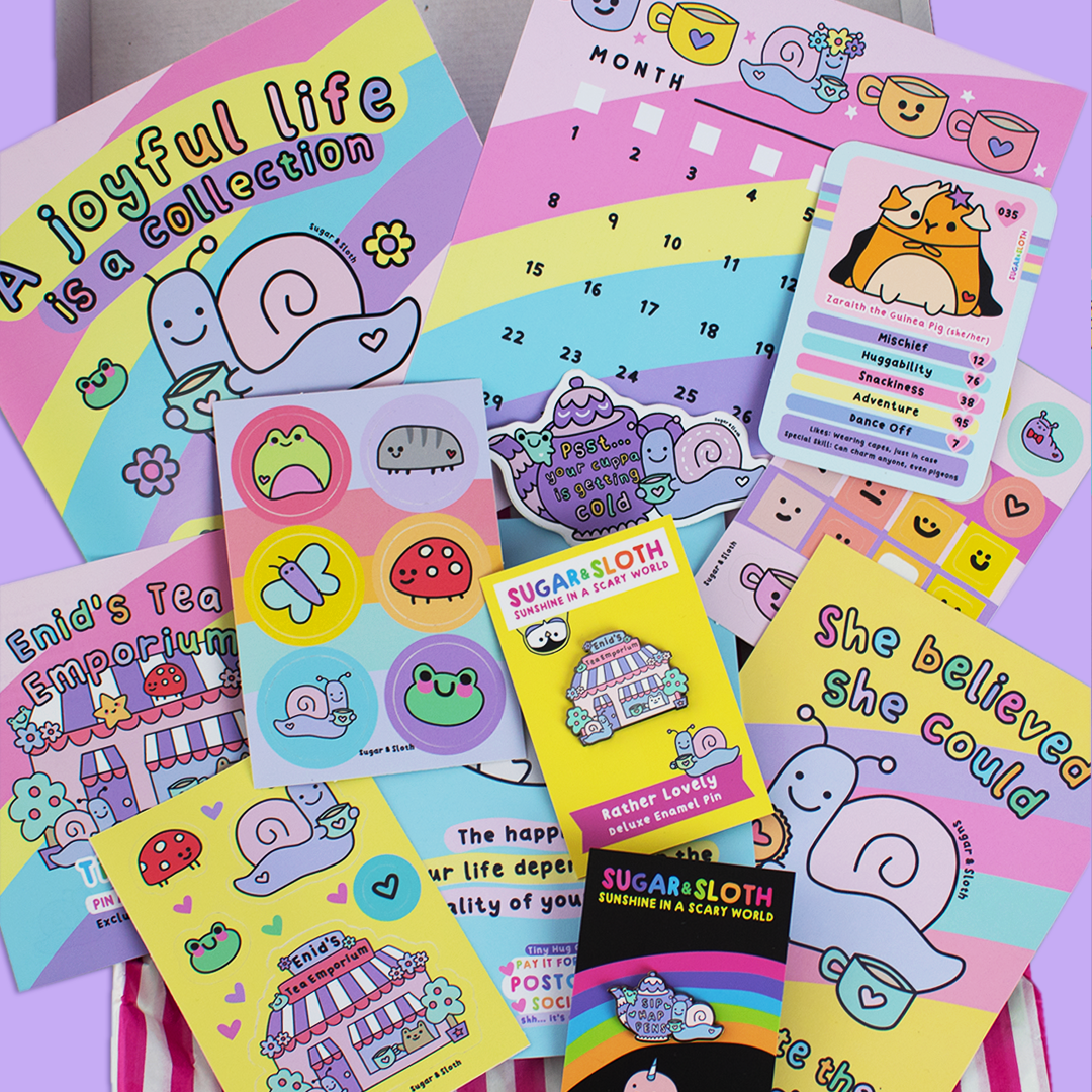 12 Month Tiny Hug Club Rainbow Box of Happiness XL Gift Subscription - Starts with our January Box!