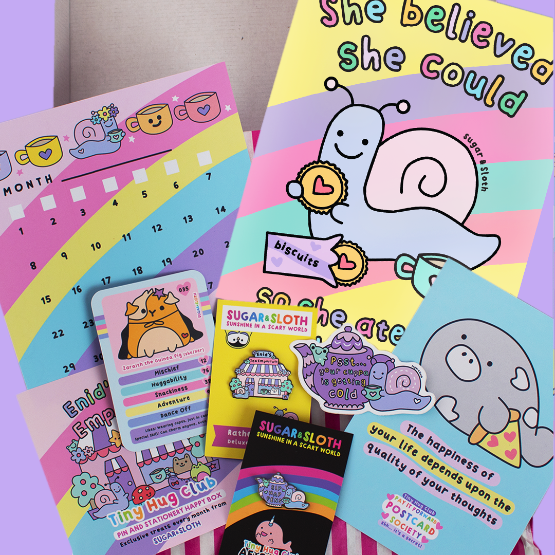 12 Month Tiny Hug Club Rainbow Box of Happiness XL Gift Subscription - Starts with our January Box!