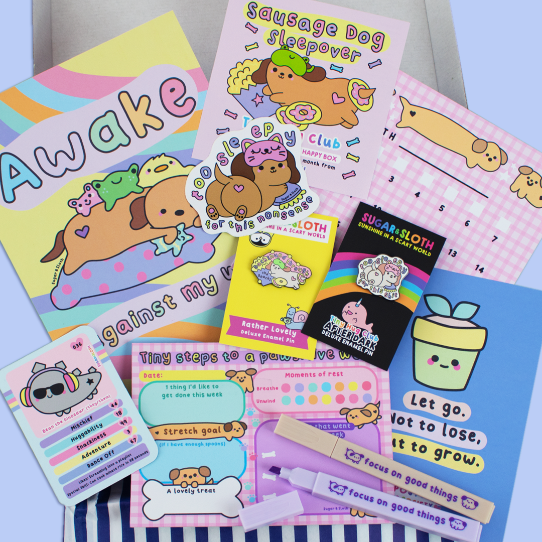 12 Month Tiny Hug Club Rainbow Box of Happiness XL Gift Subscription - Starts with our January Box!