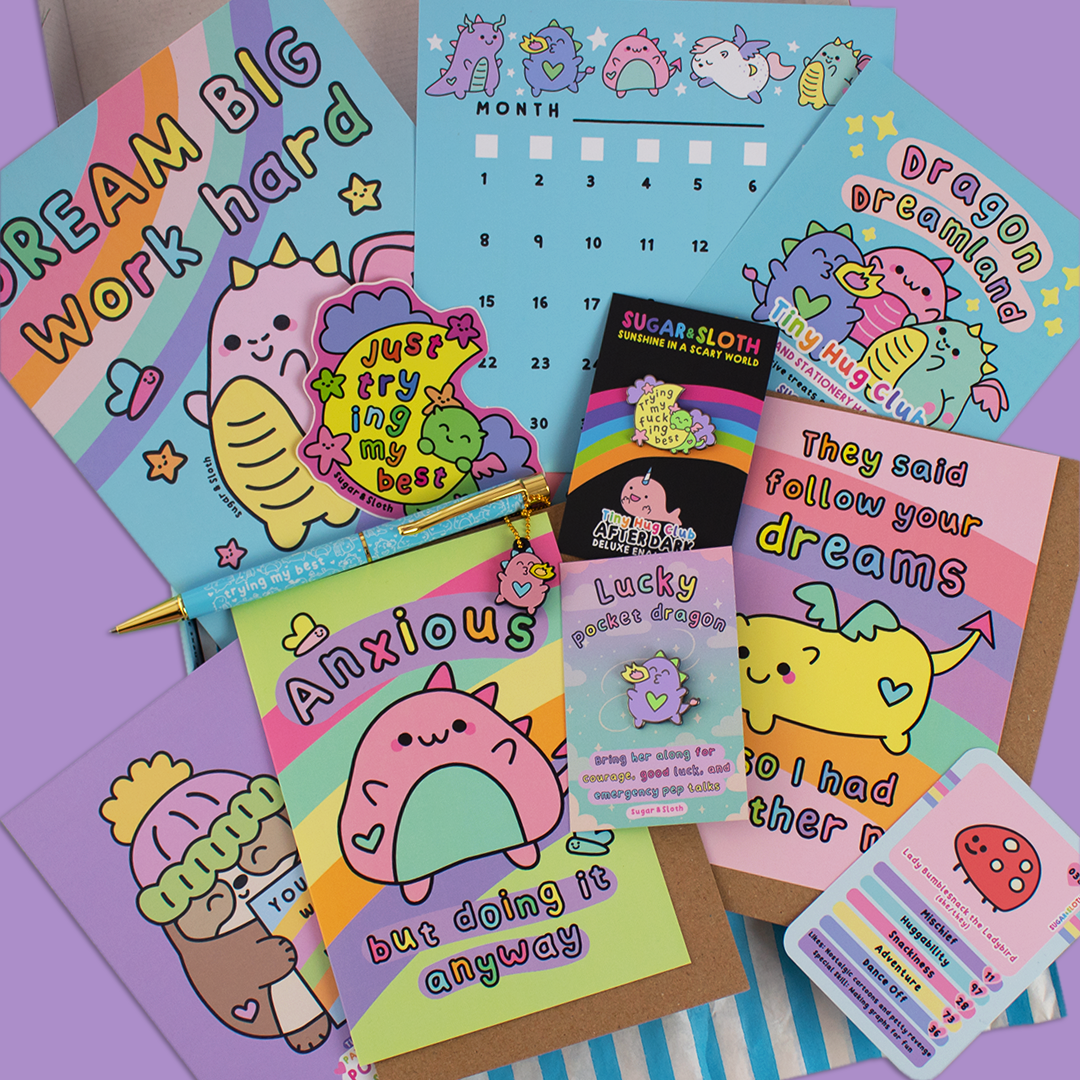 12 Month Tiny Hug Club Rainbow Box of Happiness XL Gift Subscription - Starts with our January Box!