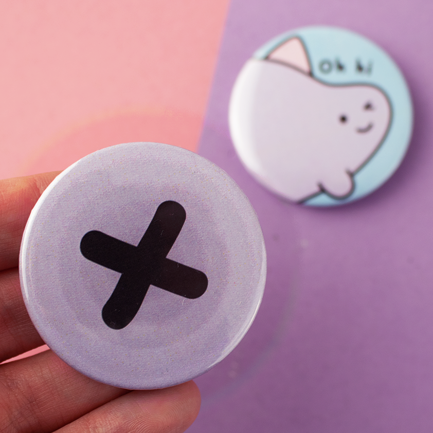** Club Member Free Gift! ** Arnold's Only Fans Button Badge Set - set of 2