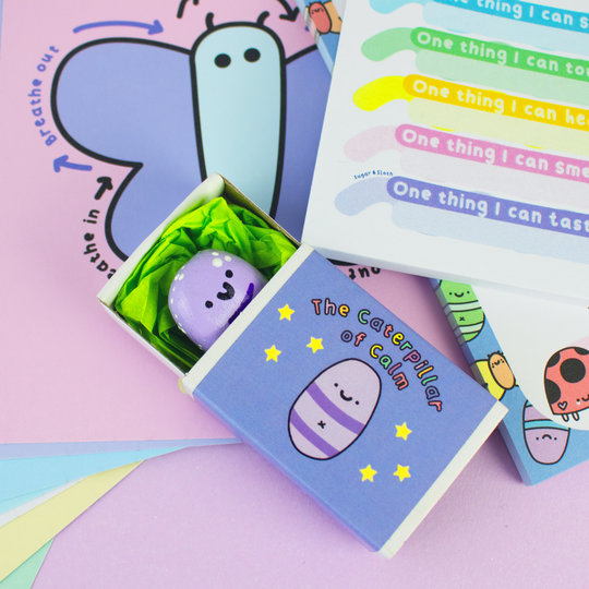 Caterpillar of Calm stationery set