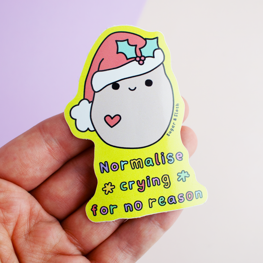 Set of 4 Super Cute Christmas Vinyl Stickers