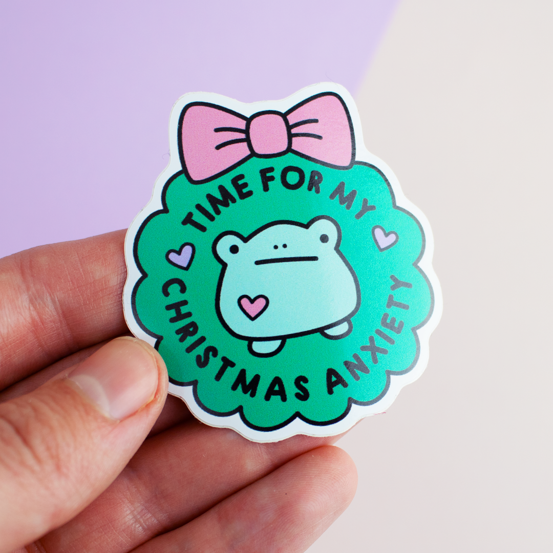 Set of 4 Super Cute Christmas Vinyl Stickers