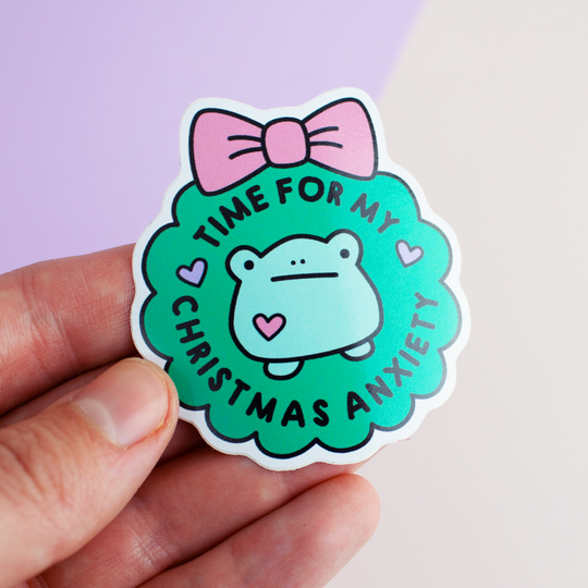 Set of 4 Super Cute Christmas Vinyl Stickers