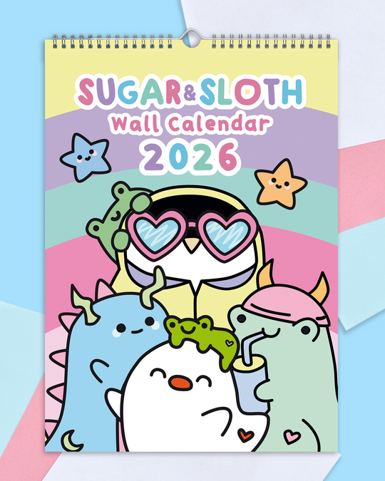 *Pre-Order* The 2026 Sugar & Sloth Wall Calendar - FREE UK shipping