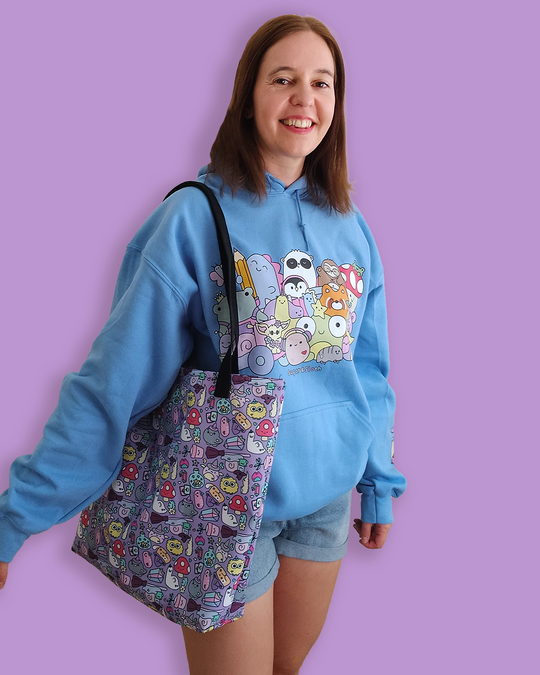 Good Witch All-Over Print Large Tote Bag with Inner Pocket - Free UK, USA and EU Shipping