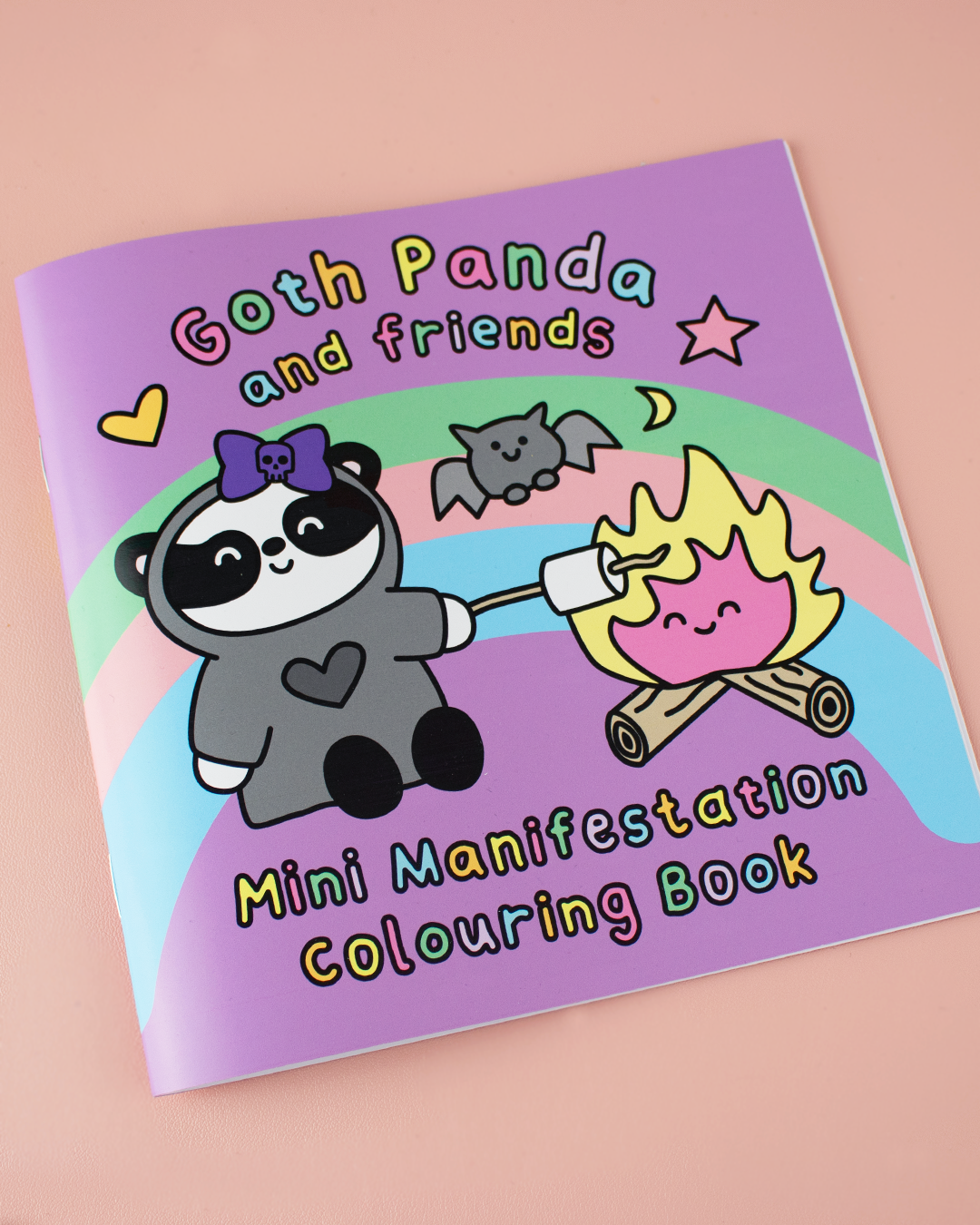 Goth Panda And Friends - Mini Manifestation Colouring Book