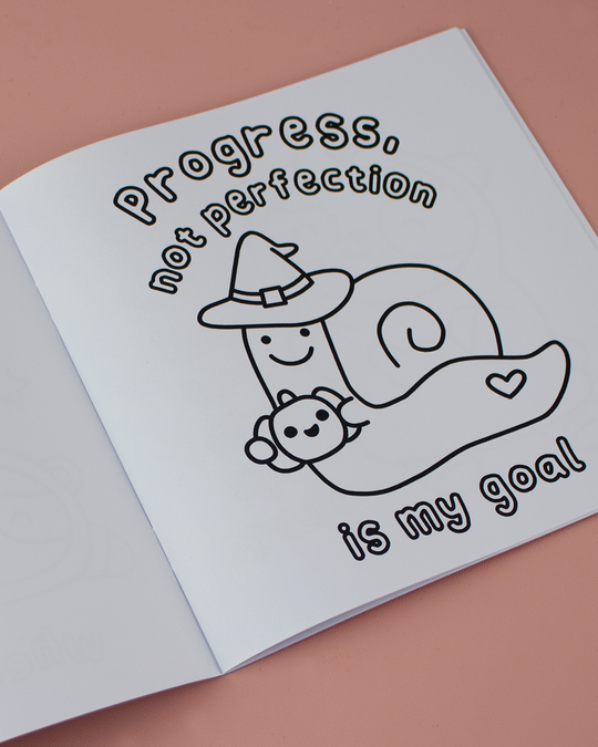 Goth Panda And Friends - Mini Manifestation Colouring Book