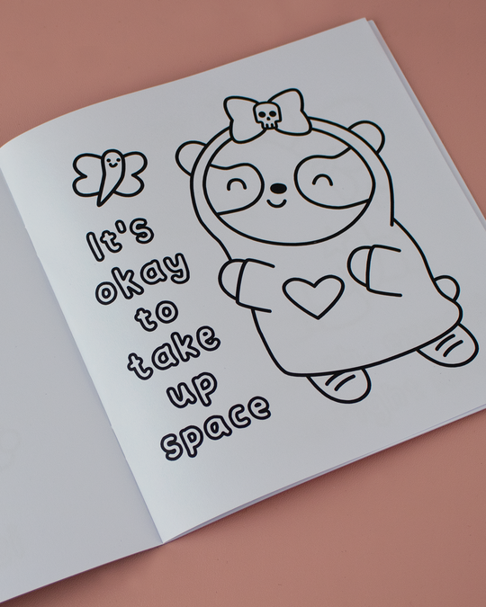 Goth Panda And Friends - Mini Manifestation Colouring Book