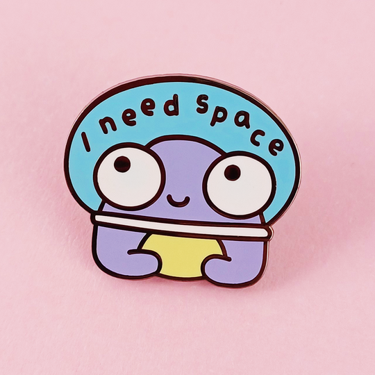 I Need Space PitPat The Frog Enamel Pin