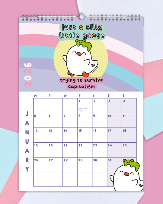 *Pre-Order* The 2026 Sugar & Sloth Wall Calendar - FREE UK shipping