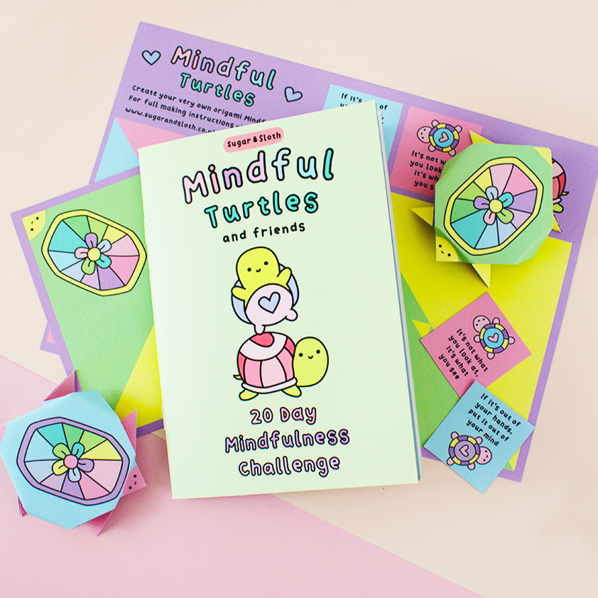 Mindful Turtles - A 20 Day Mindfulness Challenge Booklet and Origami Paper