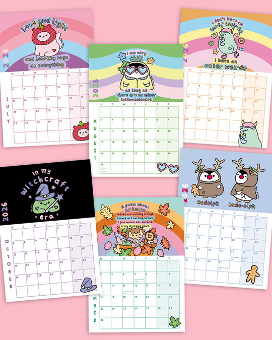 *Pre-Order* The 2026 Sugar & Sloth Wall Calendar - FREE UK shipping
