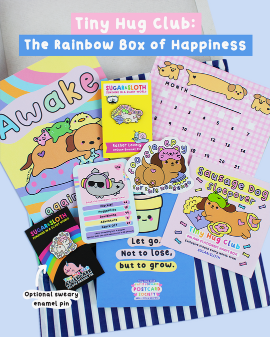 Tiny Hug Club: The Rainbow Box of Happiness Monthly Subscription - Best Bits