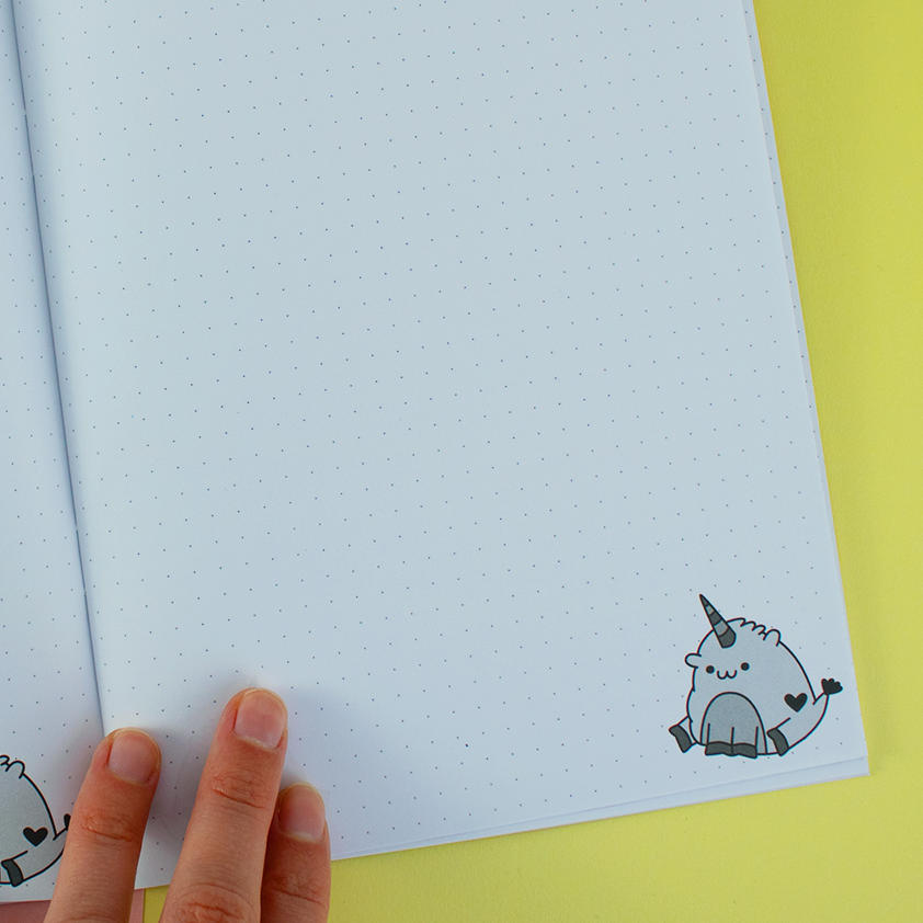 Brave Can Look Like This Chonky Unicorn A5 Bullet Notebook