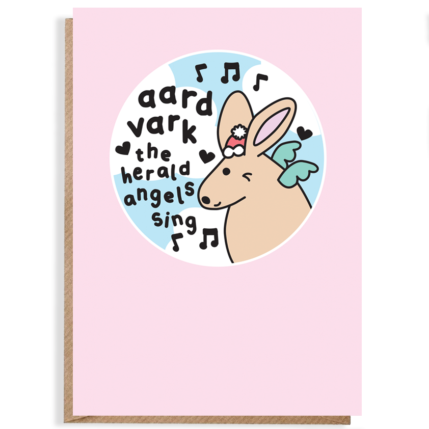 Aardvark Christmas Card