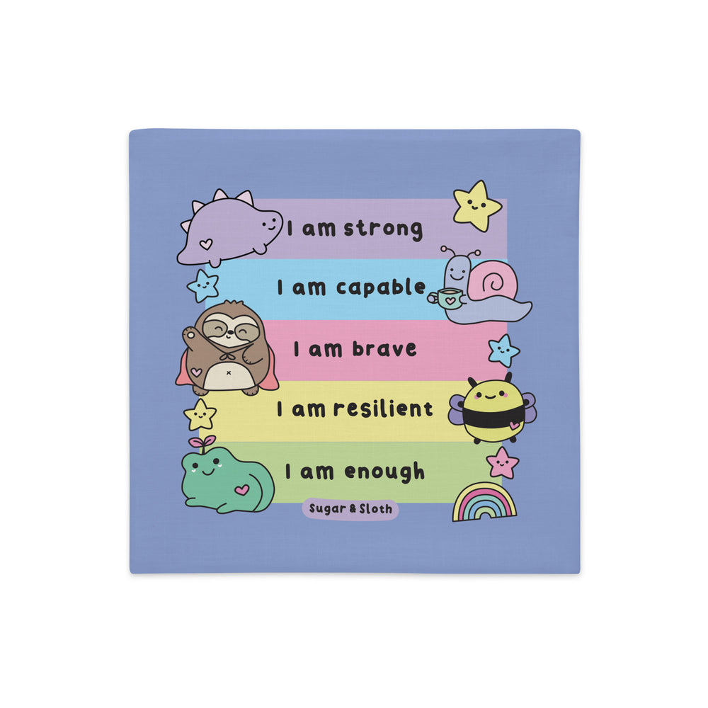 Happy Affirmations - 18" x 18" Double-sided Cushion Cover