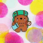 Adventure Bear Enamel Pin