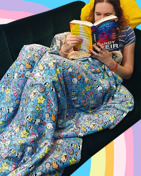 The Sugar & Sloth Snuggly Sherpa Blanket of Dreams - Large - 60" x 50"