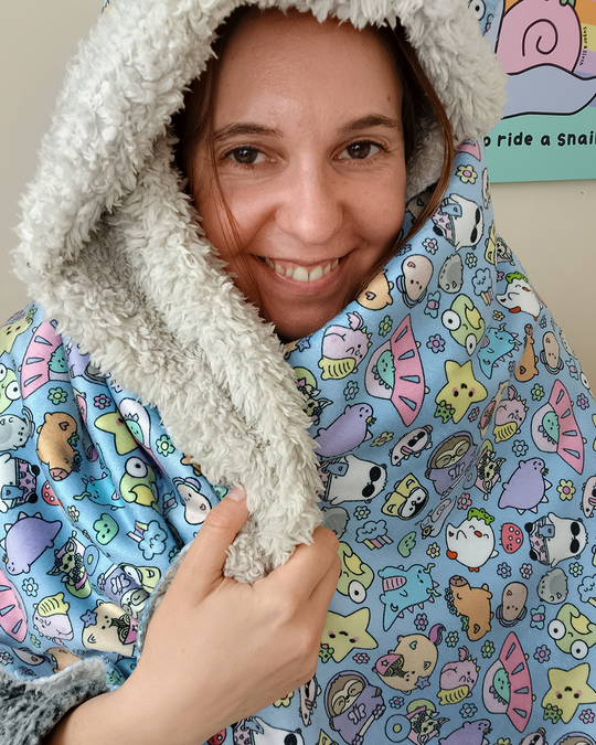 The Sugar & Sloth Snuggly Sherpa Blanket of Dreams - Large - 60" x 50"