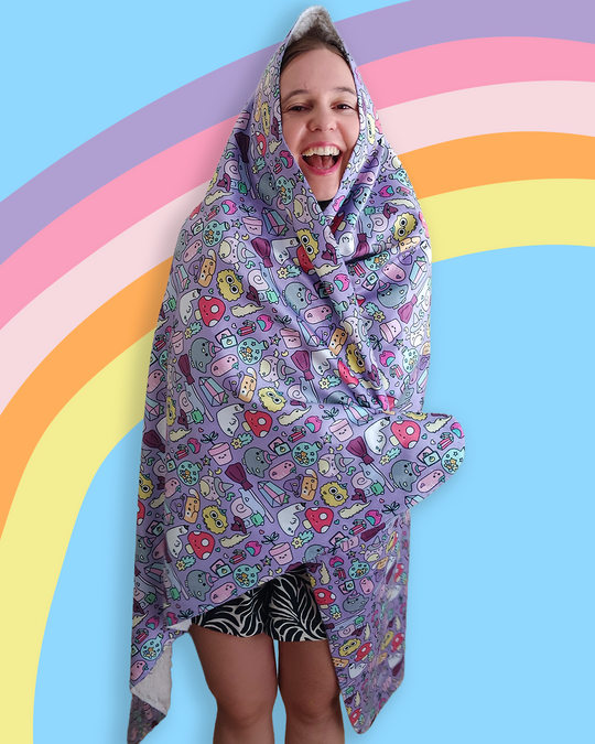 Good Witch Snuggly Sherpa Blanket - Large - 60" x 50" - Free UK, USA and EU Shipping